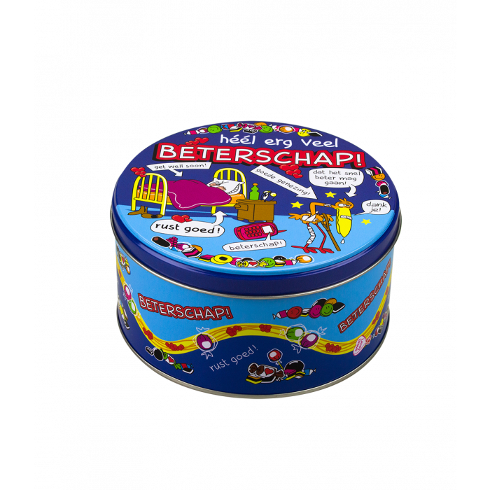 Fyldt slikdåse god bedring og 500 g