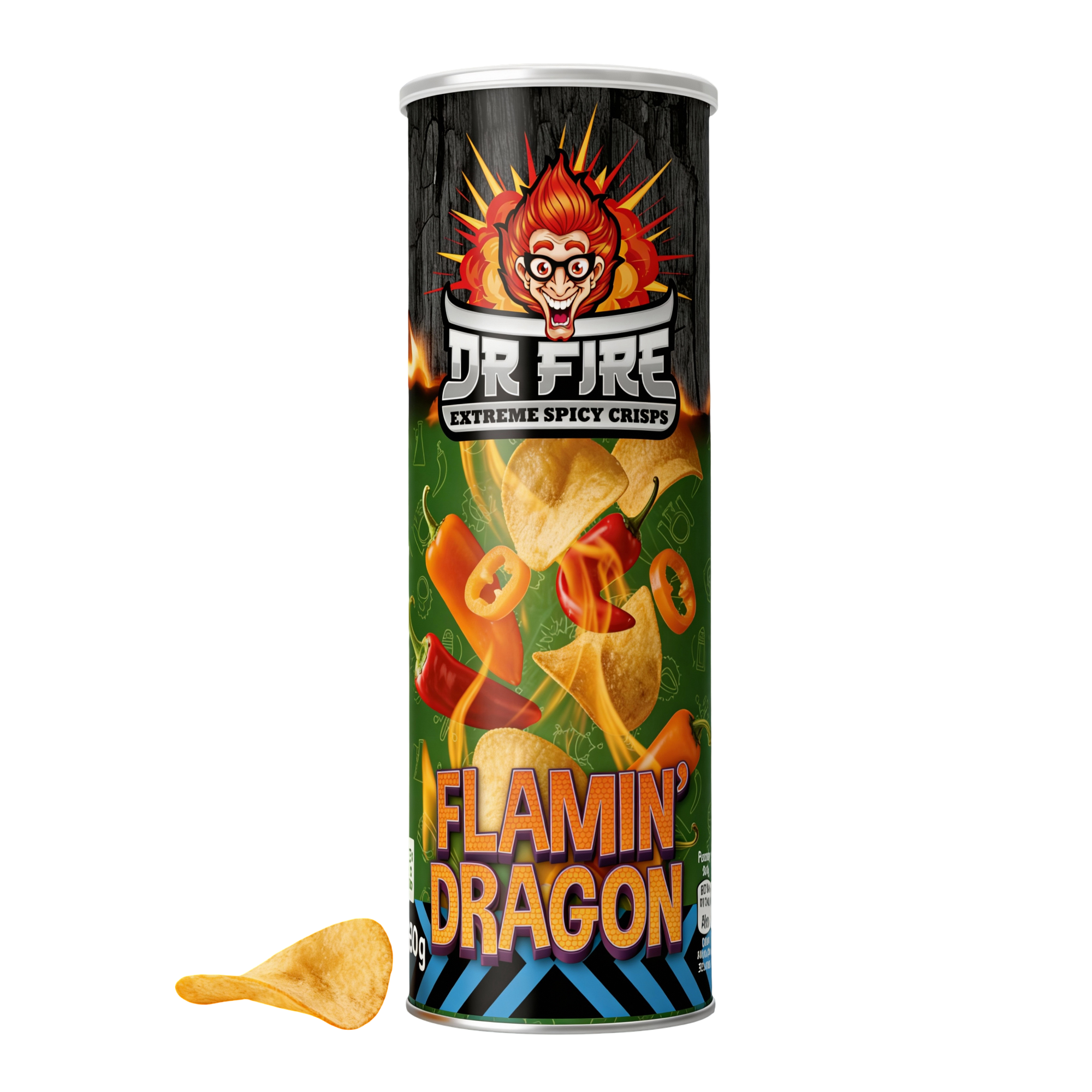 Dr. Fire Crisps Flammende Drage 80 gr