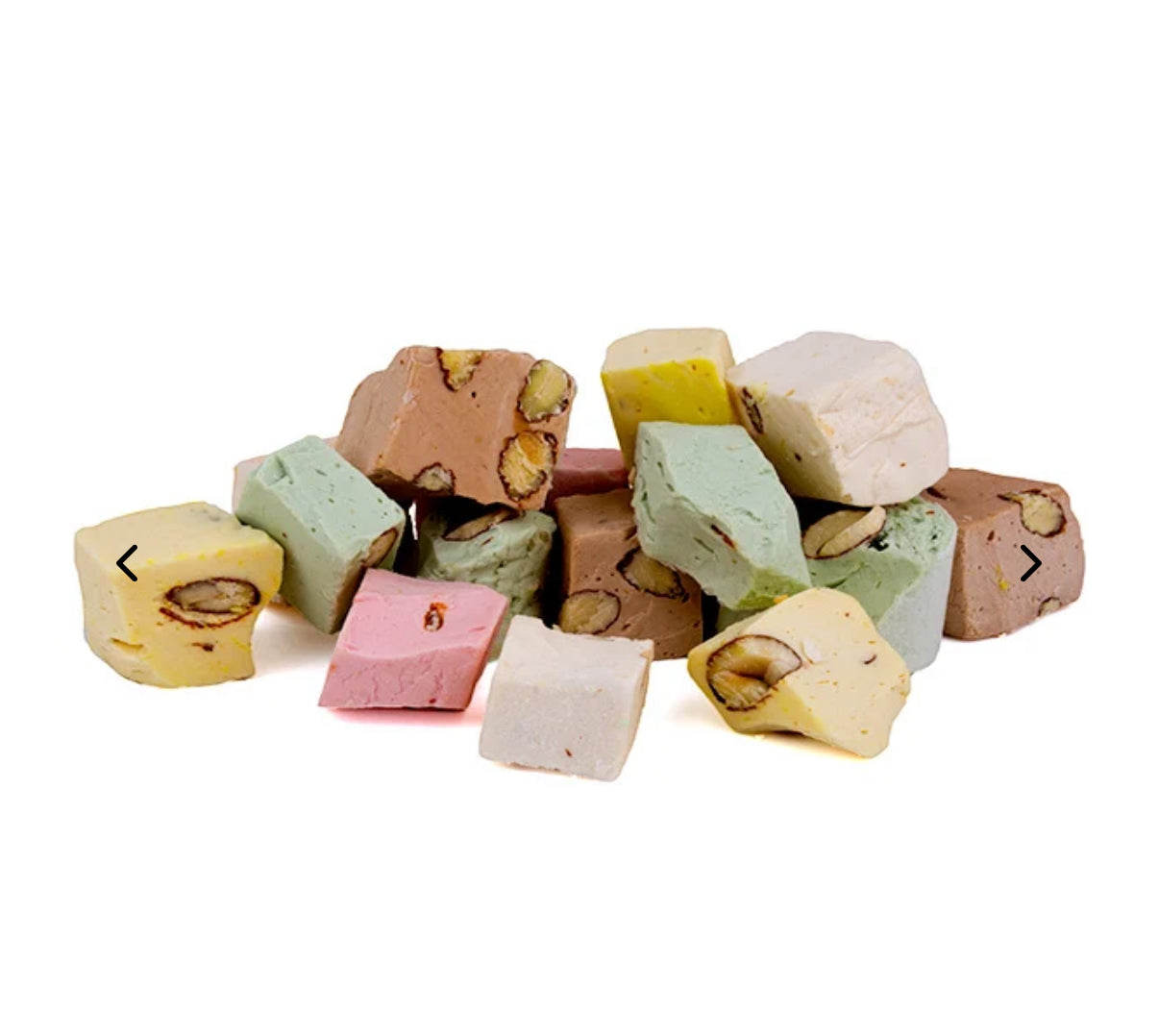 Blød nougat 5 smage 500 gram