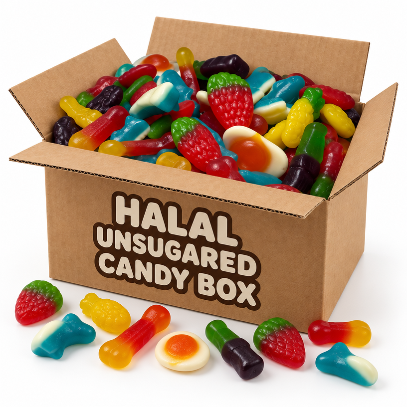 Halal slikboks uden sukker