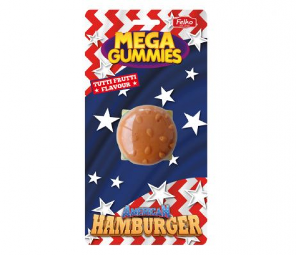 Mega Gummies amerikansk hamburger 120 gram