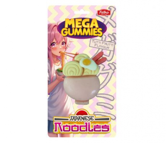 Mega Gummies japanske nudler 120 gram
