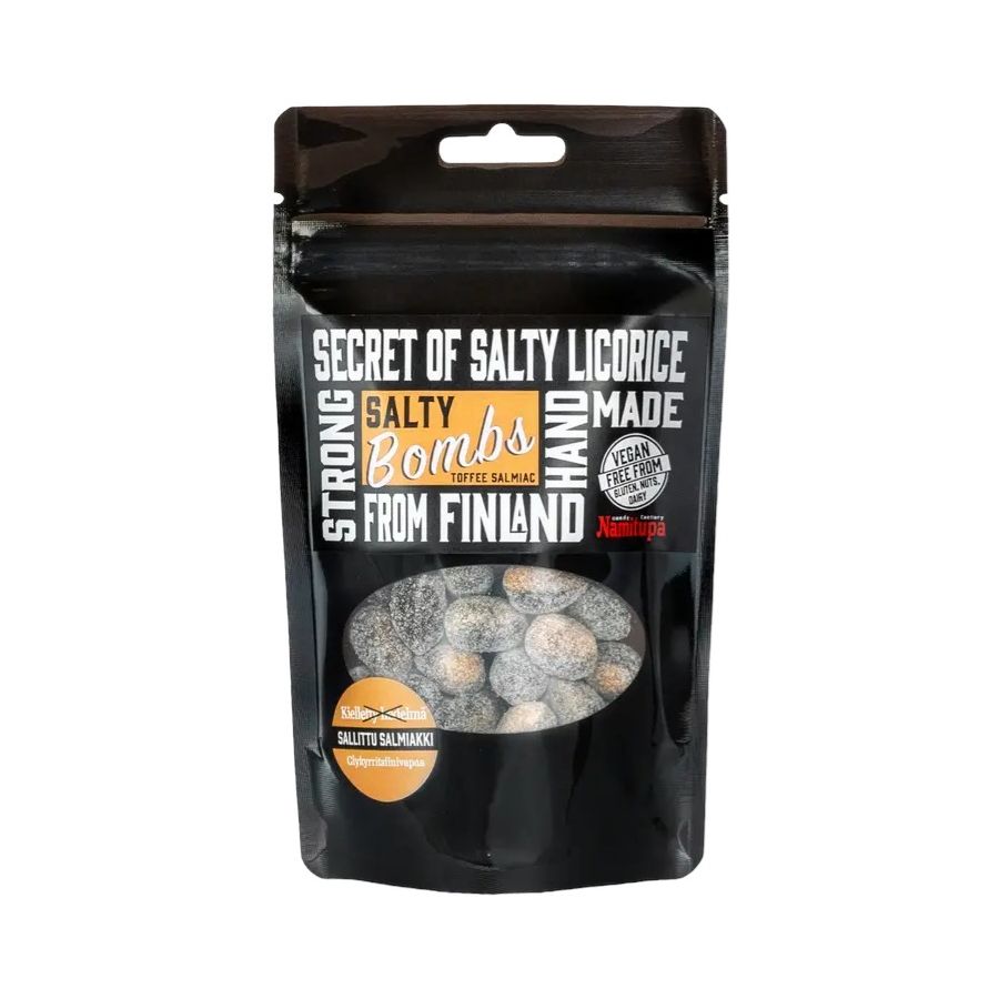 Namitupa Salty Bombs Toffee Salmiak 100 gram