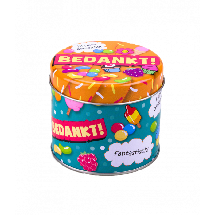 Fyldte slikdåser - Tak og 250 g