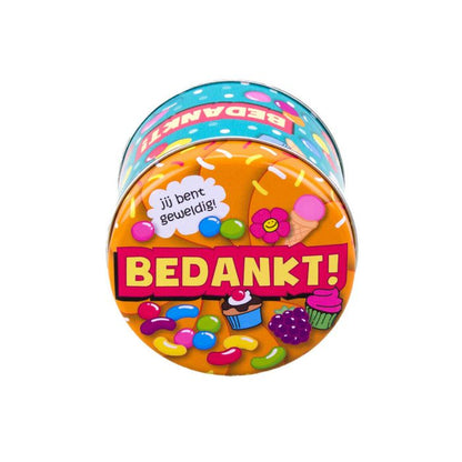 Fyldte slikdåser - Tak og 250 g