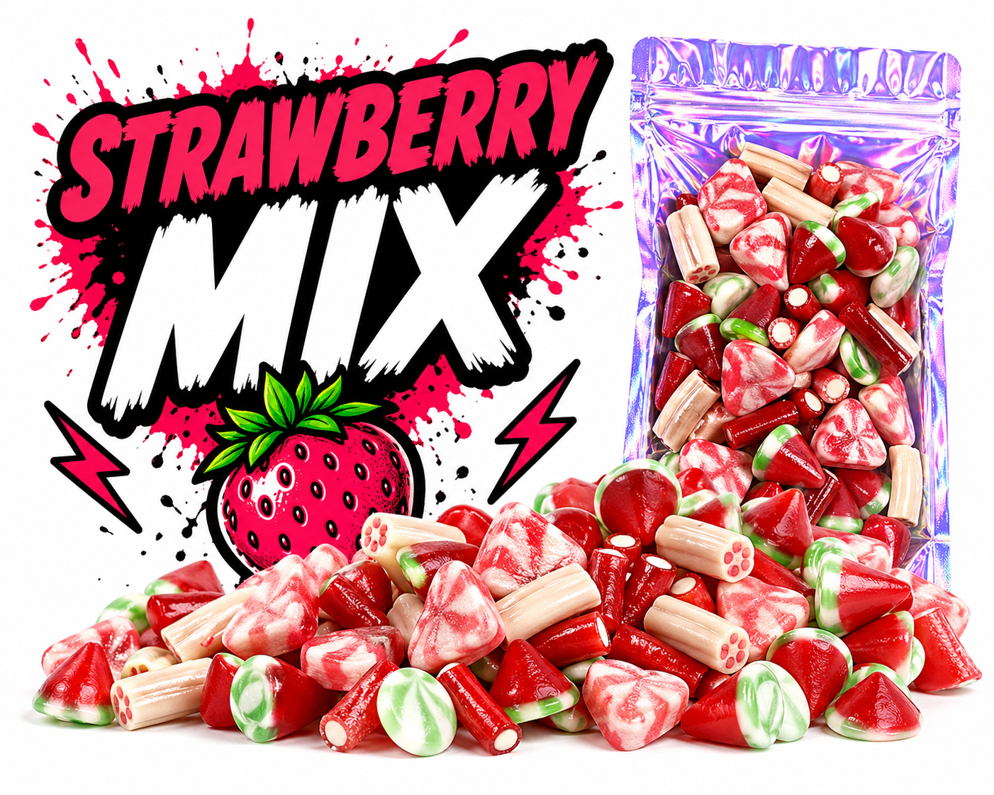 Sød jordbær Mix
