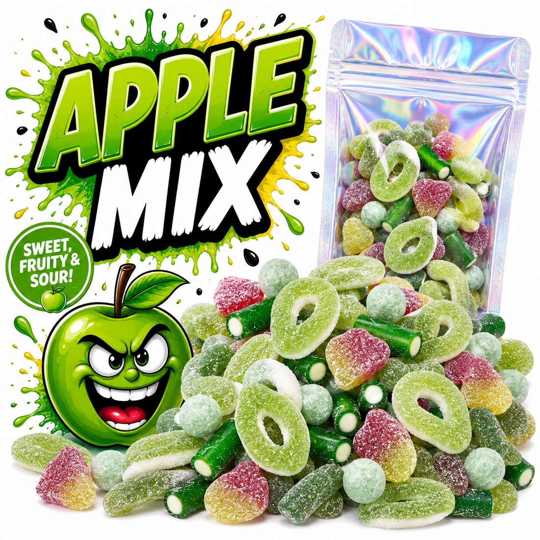 Sød &amp; Sur Æble Mix