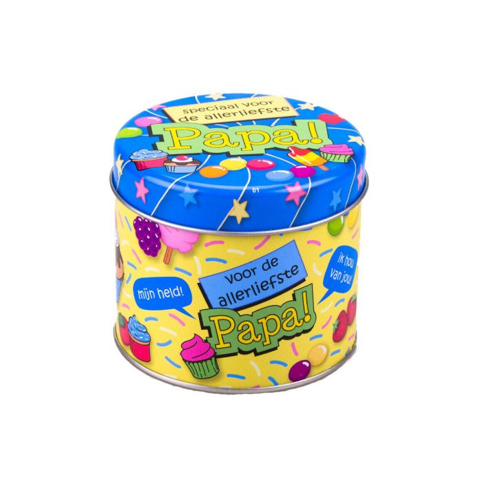Fyldte slikdåser og Far og 250 g