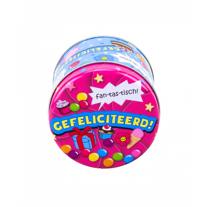Fyldte slikdåser - Tillykke og 250 g